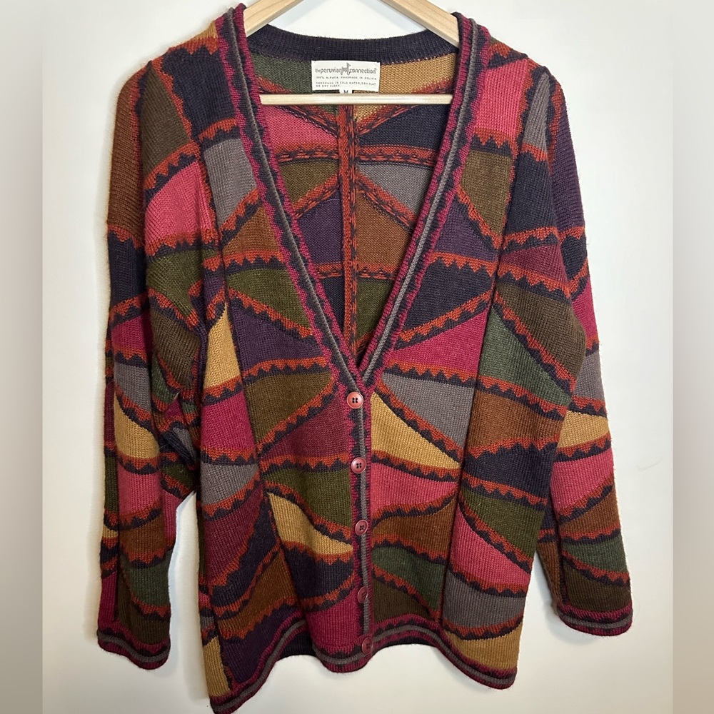 ThePeruvianConnection 100% alpaca cardigan
